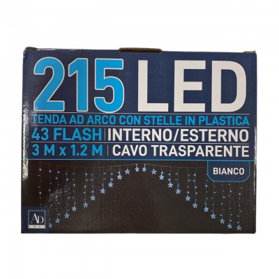 Tenda ad arco con stelle in plastica